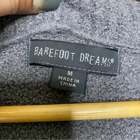 Barefoot Dreams Gray CozyChic Lite Knit Circle Cardi Cardigan Sweater Medium - Picture 5 of 12